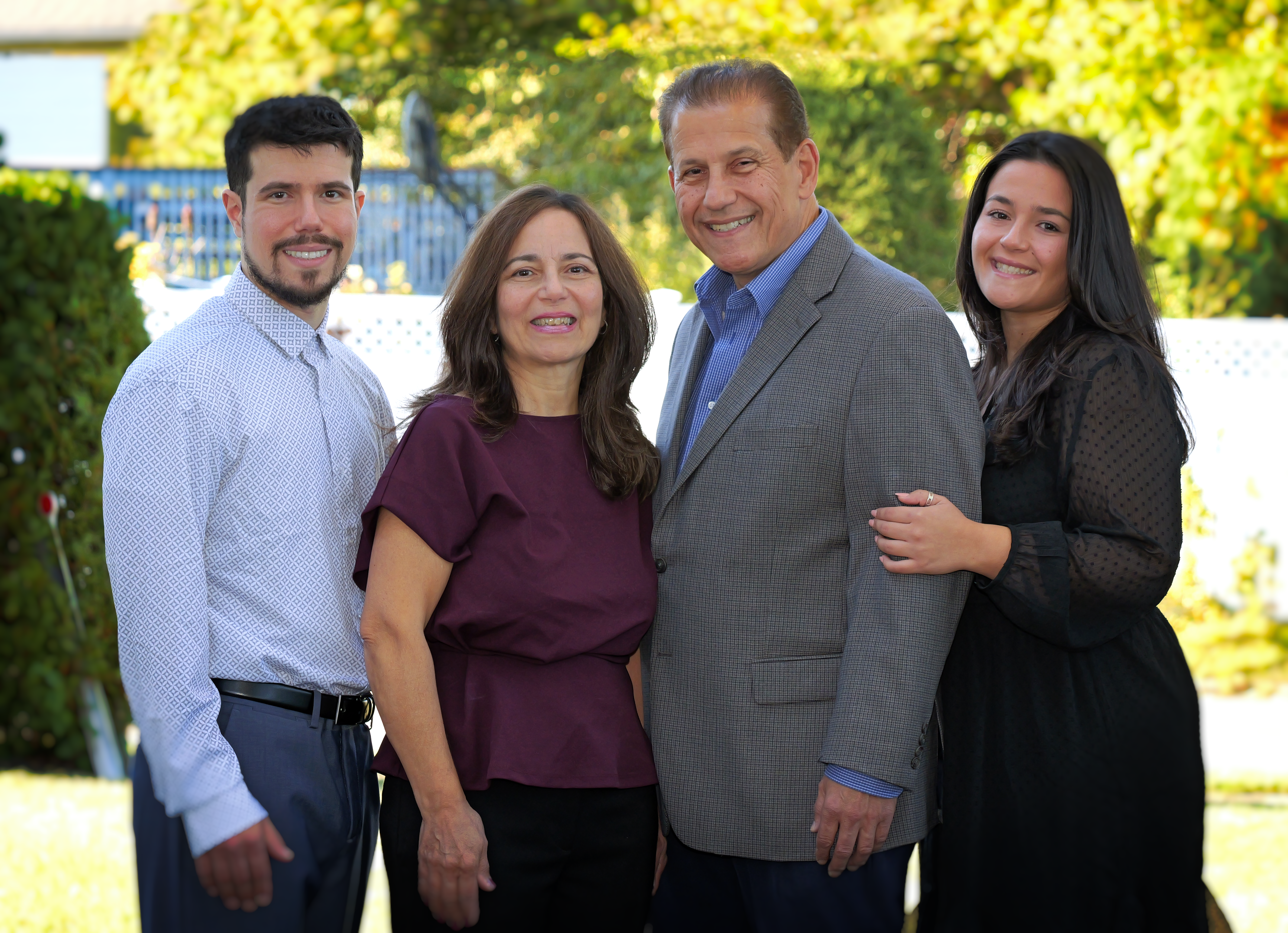 Anthony Merante with his family