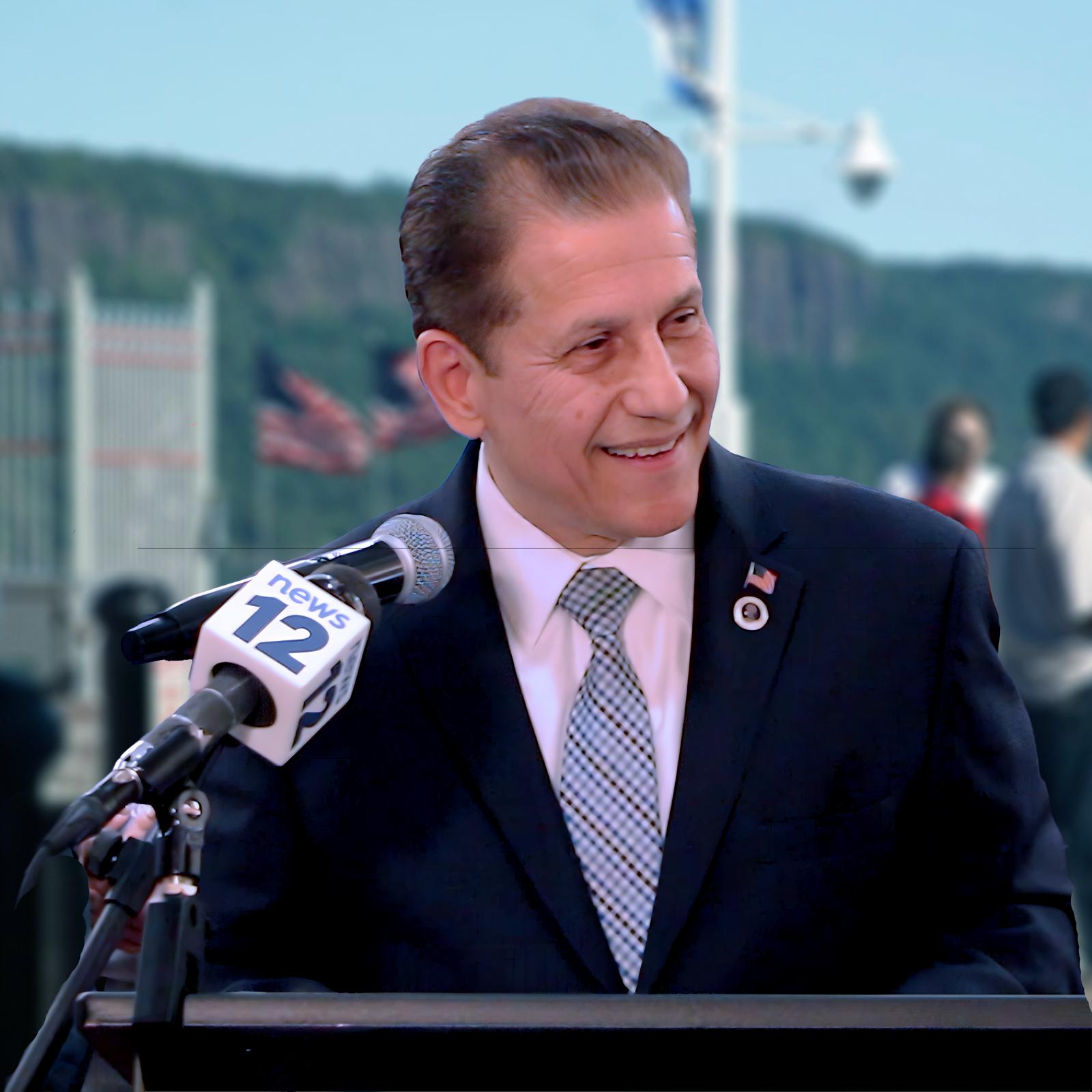 Anthony Merante speaking at News 12
